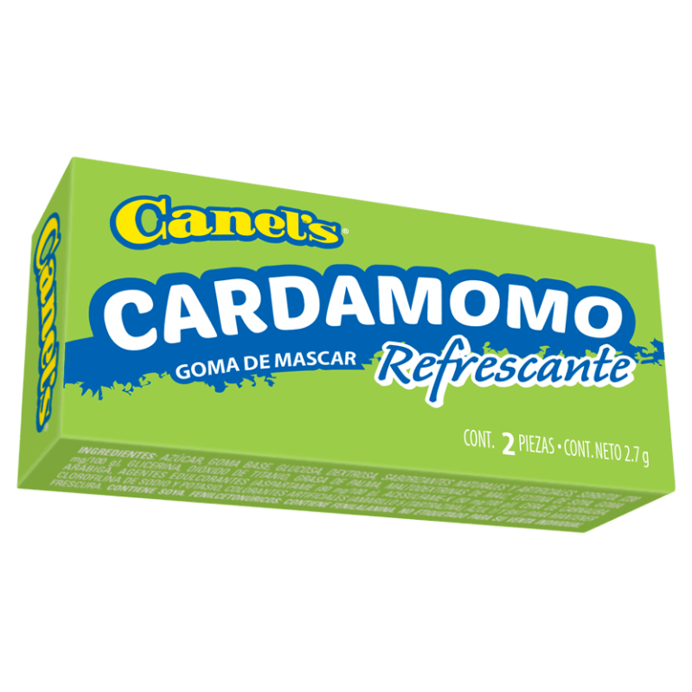 2Piece Chewing Gum Cardamom Flavor, Display Canel's